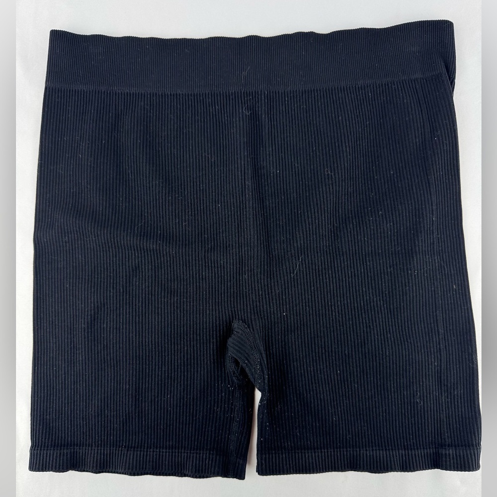 Temu Ribbed High Waist Athletic Shorts